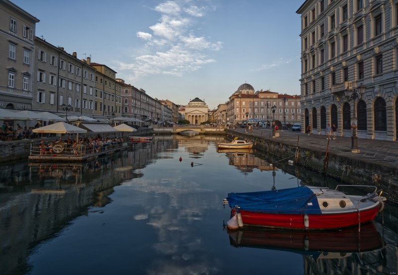 2025-07 - Trieste Grand Canal At Golden Hour