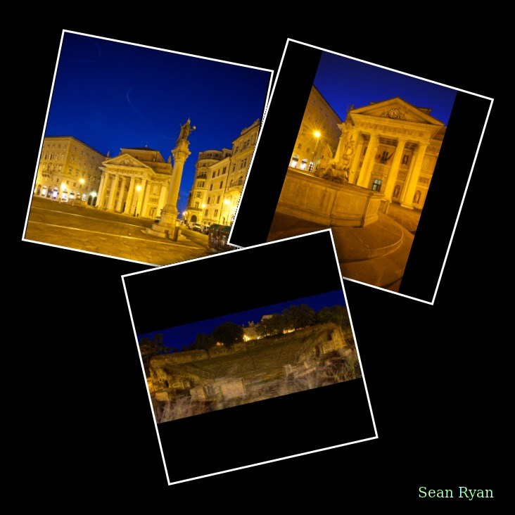2025-07 - Trieste Night Roman Amphitheatre Scala Dei Giganti And Neoclassical Statues - Every Day Photos