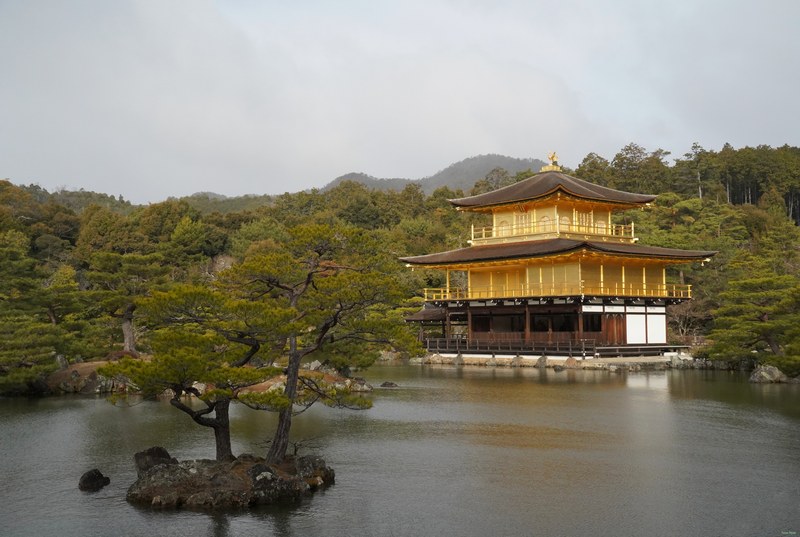 Kyoto - Kinkaku-ji - Golden Pavilion By Morning - SA701370.ok.editted