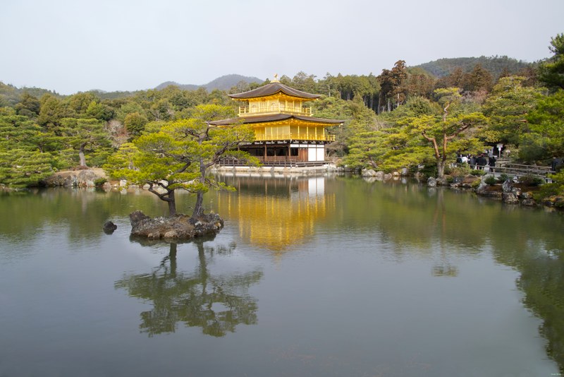 Kyoto - Kinkaku-ji - Golden Pavilion By Morning - SA701384.editted