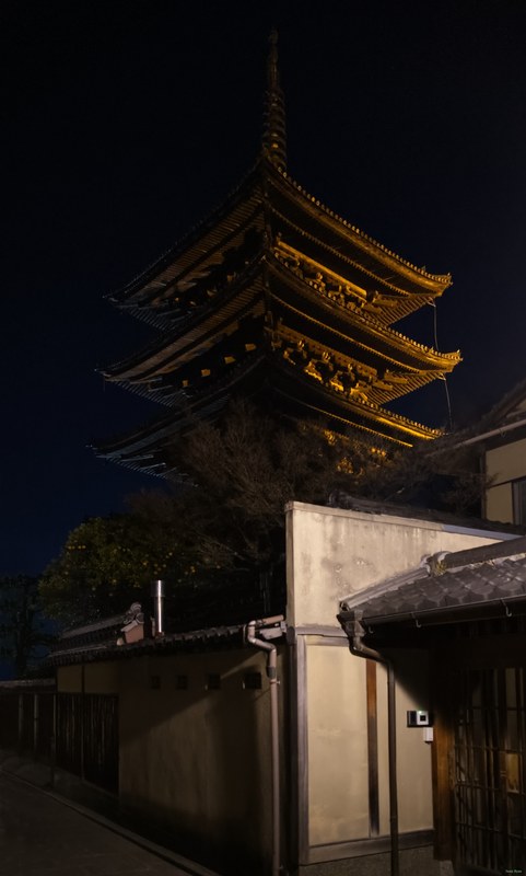 Kyoto - Night Views Of Yasaka Pagoda - SA701154.editted
