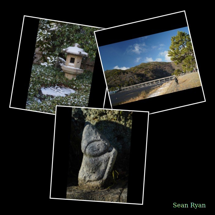 Kyoto - Togetsukyo Bridge And Near Arashiyama With Tiny Happy Buddhist Statues