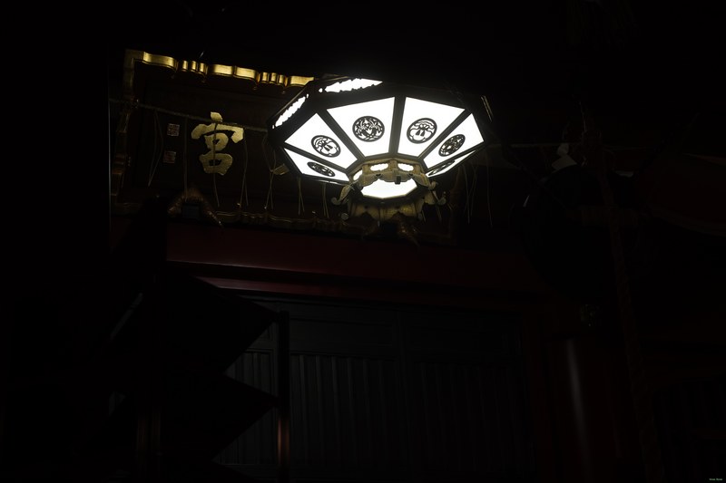 Tokyo - Ishihama Shrine By Night - SA700250.ok