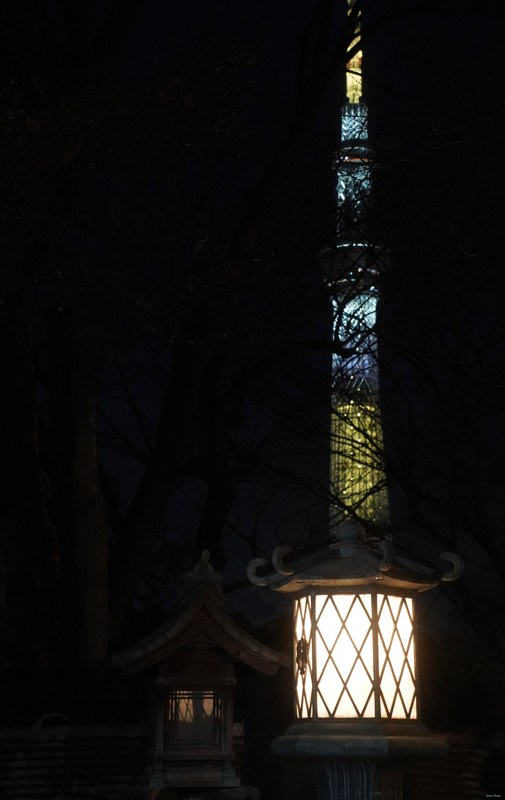Tokyo - Skytree Across The Samura River By Night - SA700228.ok.editted