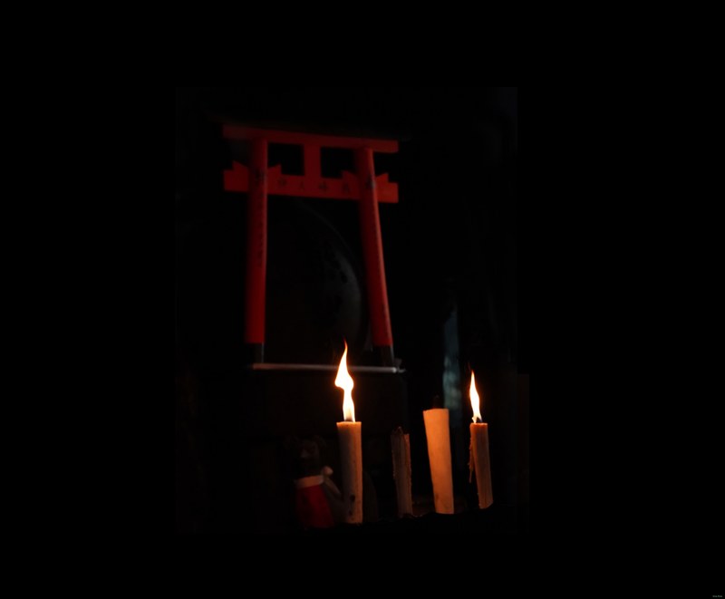 Torii and candles