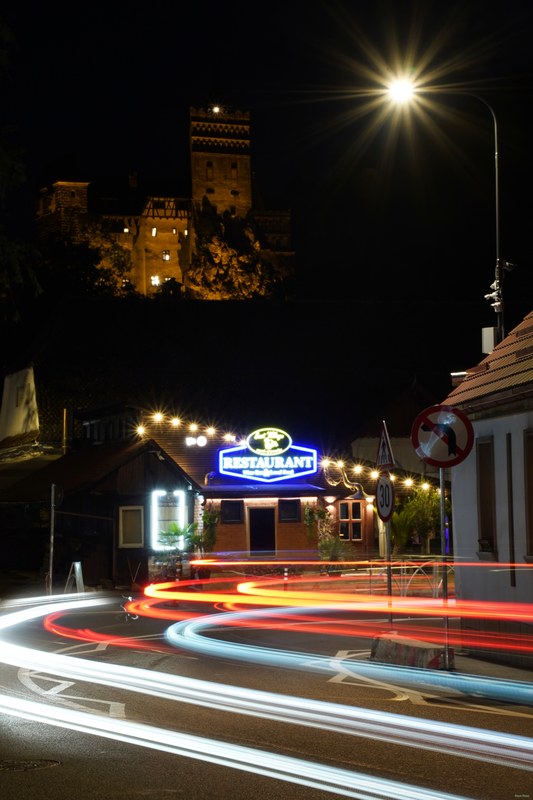 Transylvania - Bran Castle By Night - SA709621.SA709618.combined.editted
